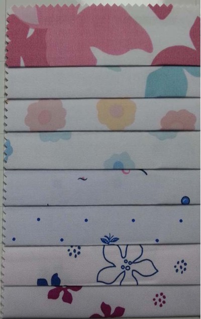 DG- SNYU 粉紅楓葉T/C 23*23/104*61 玫紅紫荊花32*32/130*70 耐漂白水 耐氯漂 制服 Anti bleaching bleaching resistant 45度照